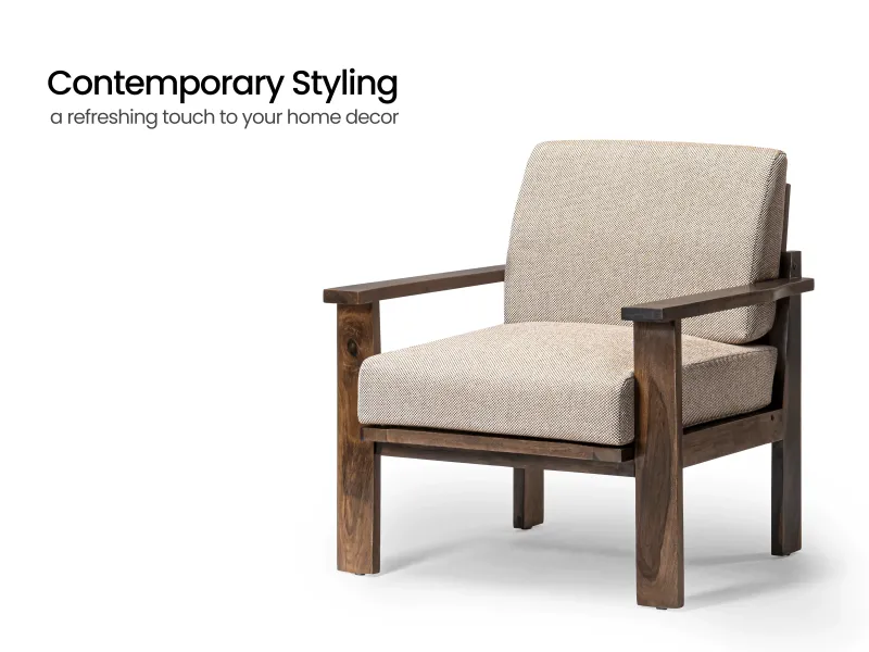 Athena Single Seater Sofa with Centre Table
